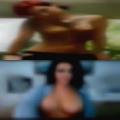 Free naked woman covered with