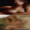 Free naked woman covered with