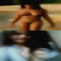 Nude woman being hunted