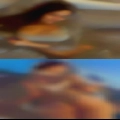 During massage naked women